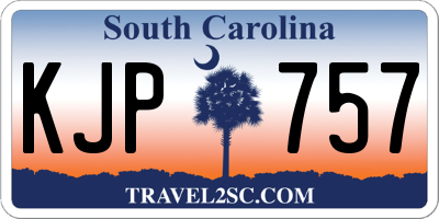 SC license plate KJP757