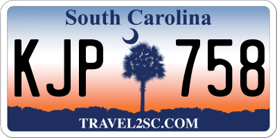 SC license plate KJP758