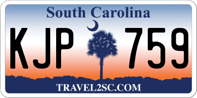 SC license plate KJP759