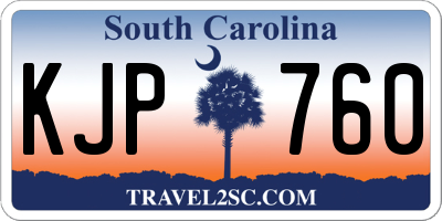 SC license plate KJP760