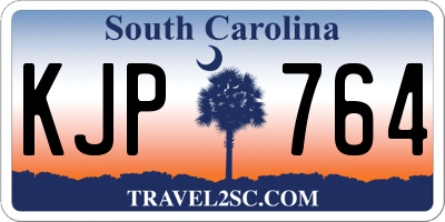 SC license plate KJP764