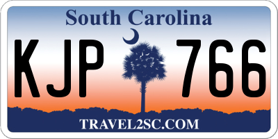 SC license plate KJP766