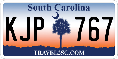 SC license plate KJP767