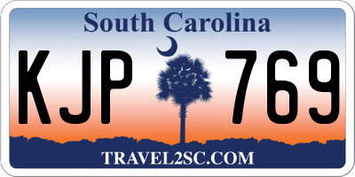 SC license plate KJP769