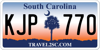 SC license plate KJP770
