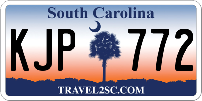 SC license plate KJP772
