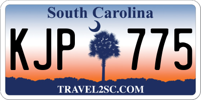 SC license plate KJP775