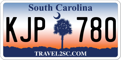 SC license plate KJP780