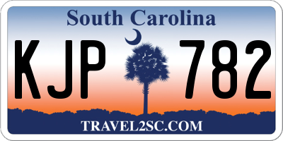SC license plate KJP782