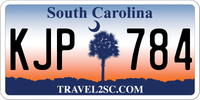 SC license plate KJP784