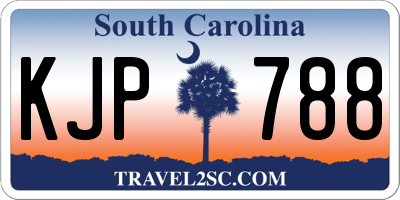SC license plate KJP788