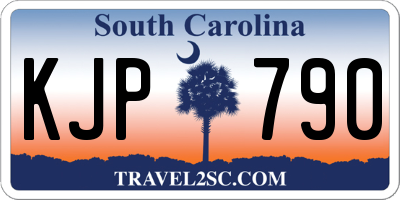 SC license plate KJP790