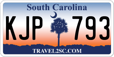 SC license plate KJP793