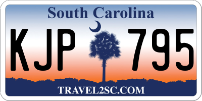 SC license plate KJP795