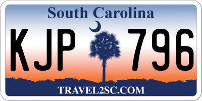 SC license plate KJP796