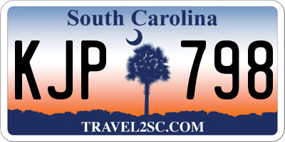 SC license plate KJP798