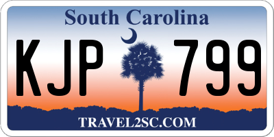 SC license plate KJP799