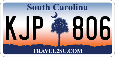 SC license plate KJP806