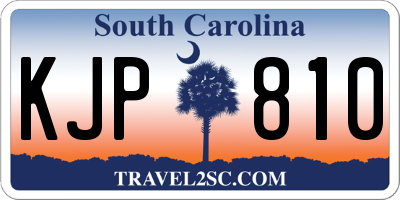 SC license plate KJP810