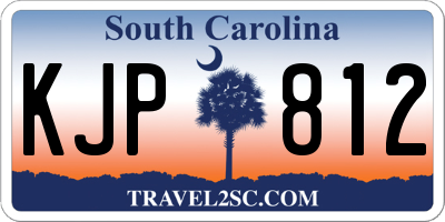 SC license plate KJP812