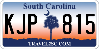 SC license plate KJP815