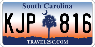 SC license plate KJP816