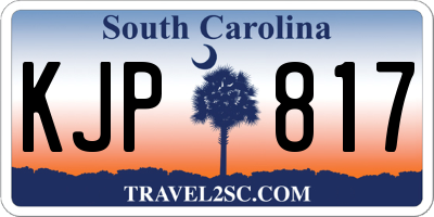 SC license plate KJP817