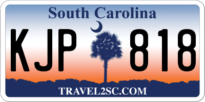 SC license plate KJP818