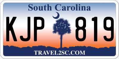 SC license plate KJP819