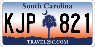 SC license plate KJP821