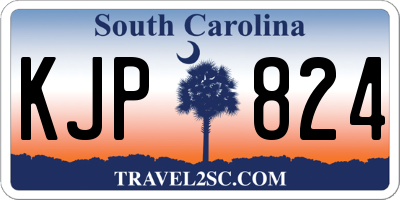 SC license plate KJP824