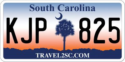 SC license plate KJP825