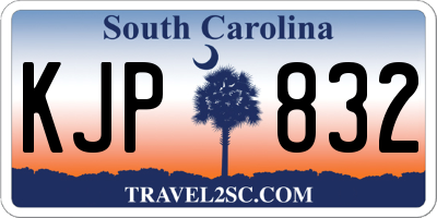 SC license plate KJP832