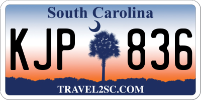 SC license plate KJP836