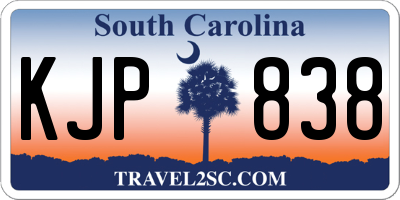 SC license plate KJP838