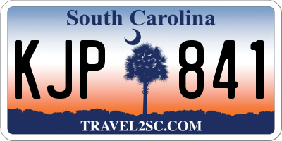 SC license plate KJP841