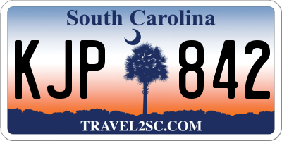 SC license plate KJP842