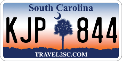SC license plate KJP844