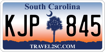 SC license plate KJP845