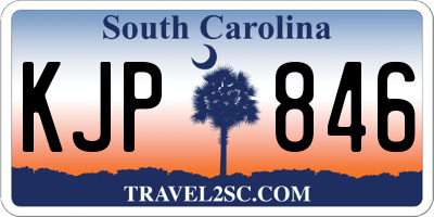 SC license plate KJP846