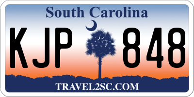 SC license plate KJP848