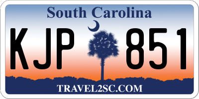 SC license plate KJP851