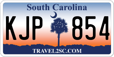 SC license plate KJP854