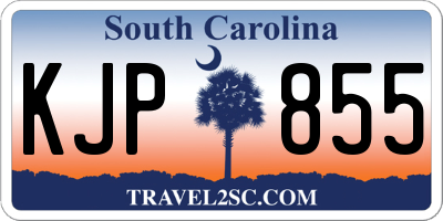 SC license plate KJP855
