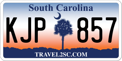 SC license plate KJP857