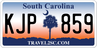 SC license plate KJP859