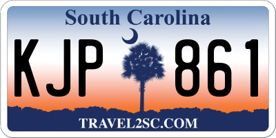 SC license plate KJP861