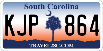SC license plate KJP864