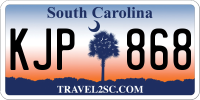 SC license plate KJP868
