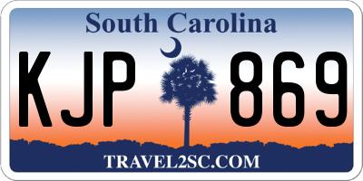 SC license plate KJP869